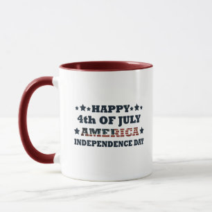Lycklig 4:e July independence day Amerika Mugg