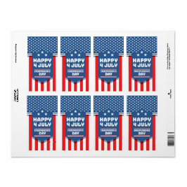 Lycklig 4:e July Independence day i Amerika Fraktsedel