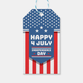 Lycklig 4:e July Independence day i Amerika Presentetikett