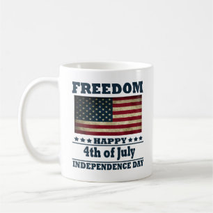 Lycklig 4:e July independence day Kaffemugg
