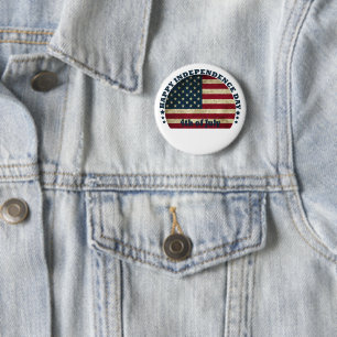 Lycklig 4:e July independence day Knapp