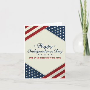 Lycklig 4:e July independence day Kort