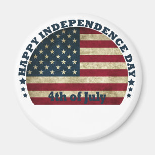 Lycklig 4:e July independence day Magnet