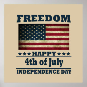 Lycklig 4:e July independence day Poster