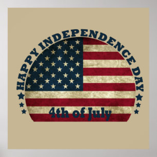 Lycklig 4:e July independence day Poster