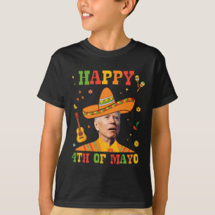 Lycklig 4:e Mayo Funny Joe Biden förvirrade Cinco  T Shirt