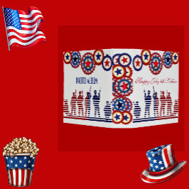 Lycklig 4 juli 2004 Amerikanska soldat Flagga Star