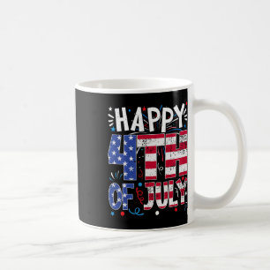 Lycklig 4 juli 2004: Patriotic American US Flagga Kaffemugg