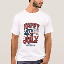 Lycklig 4 juli 2011: Bold Patriotic Quote T-Shirt 