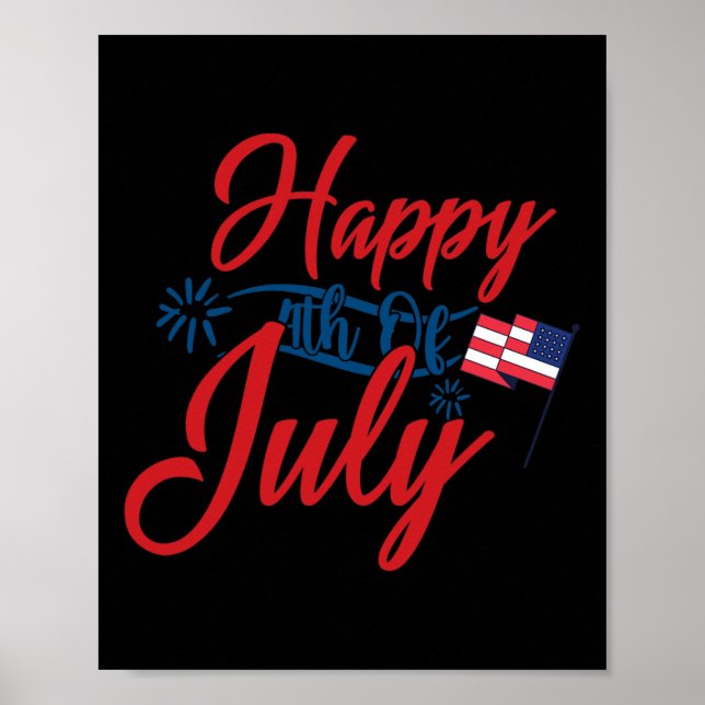 Lycklig 4 juli 2011: Patriotic America Independenc Poster (Framsidan)