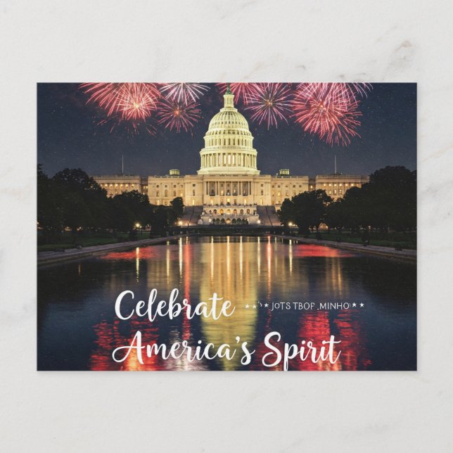 Lycklig 4 juli 2011 tassar för frihetskort vykort (Framsida)