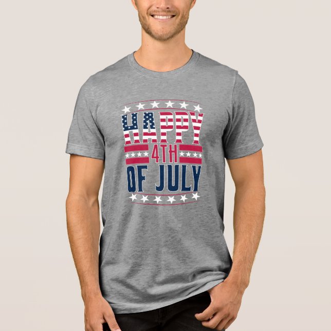 Lycklig 4 juli-69413 t shirt (Framsida)