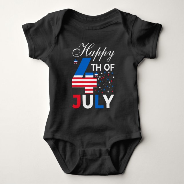 Lycklig 4 juli-97958 t shirt (Framsida)