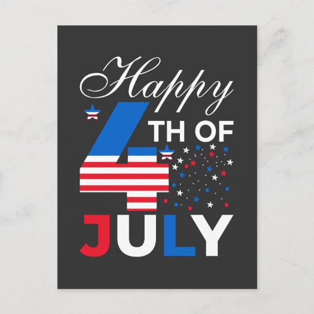 Lycklig 4 juli-97958 vykort (Framsida)