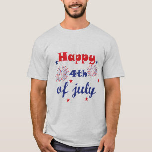 Lycklig 4 juli: Amerika firar frihet T Shirt