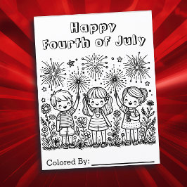 Lycklig 4 juli | Färgsida