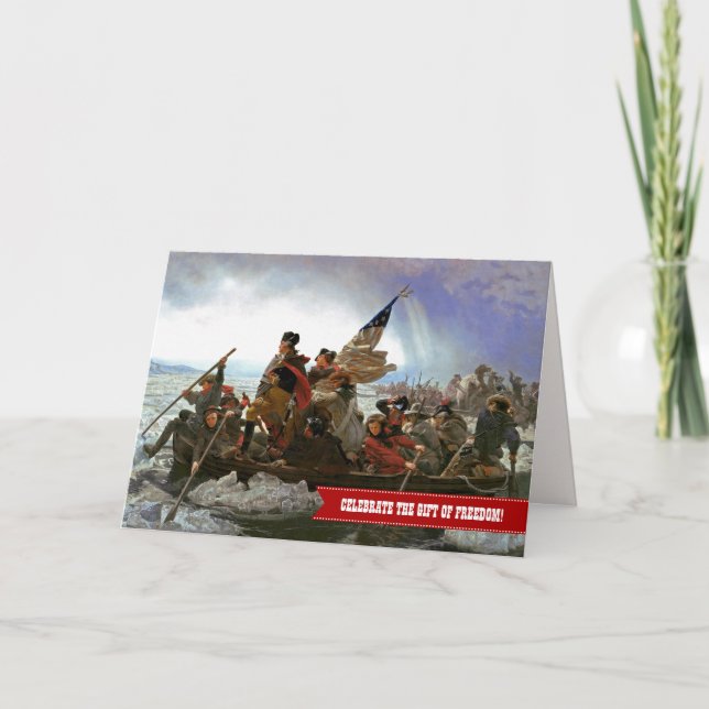 Lycklig 4 juli. Fin konst Kort (Framsida)