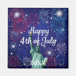 Lycklig 4 juli-Fireworks Magnet