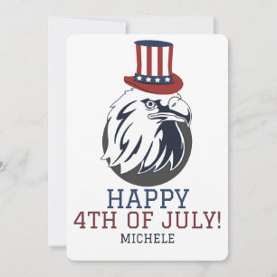 Lycklig 4 juli Independence day Amerika party Kort