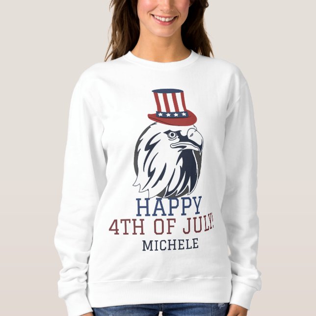 Lycklig 4 juli Independence day Amerika party T Shirt (Framsida)