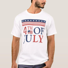 Lycklig 4 juli Independence day Amerika T Shirt