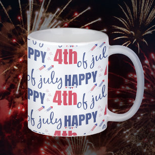 Lycklig 4 juli Independence day Kaffemugg