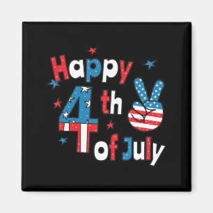 Lycklig 4 juli Independence day Magnet