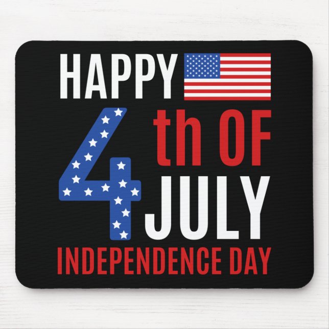Lycklig 4 juli Independence day Musmatta (Framsidan)