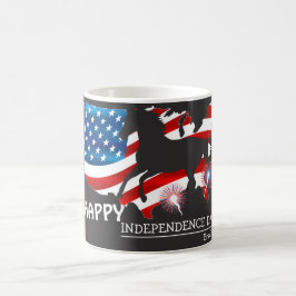 Lycklig 4 juli Independence day party Kaffemugg