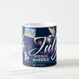 Lycklig 4 juli Independence day party Kaffemugg