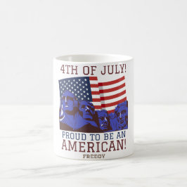 Lycklig 4 juli Independence day party Kaffemugg
