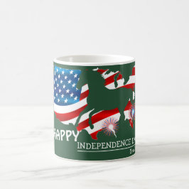 Lycklig 4 juli Independence day party Kaffemugg