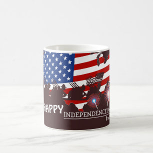 Lycklig 4 juli Independence day party Kaffemugg