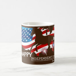Lycklig 4 juli Independence day party Kaffemugg