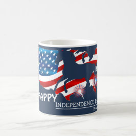 Lycklig 4 juli Independence day party Kaffemugg