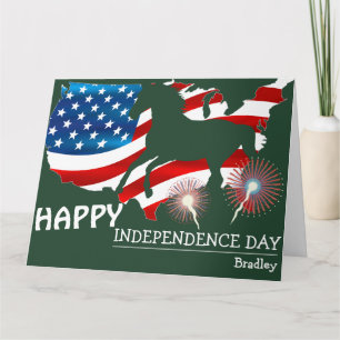 Lycklig 4 juli Independence day party Kort