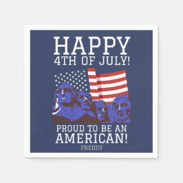 Lycklig 4 juli Independence day party Pappersservett