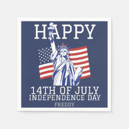 Lycklig 4 juli Independence day party Pappersservett