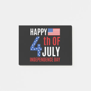 Lycklig 4 juli Independence day Post-it Block
