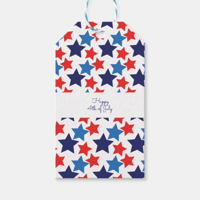 Lycklig 4 juli/Independence day Presentetikett (Framsidan)