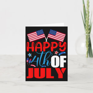 Lycklig 4 juli Independence day USA:s federala fon Kort