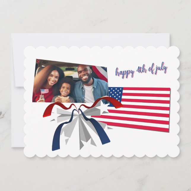 Lycklig 4 juli julkort (Framsida)