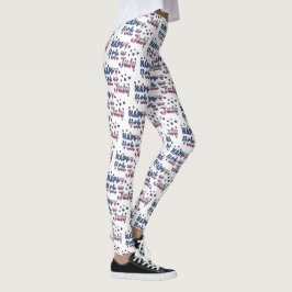 Lycklig 4 juli leggings