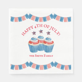Lycklig 4 juli Pappersservett