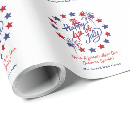 Lycklig 4 juli Patriotic Business Personlig Presentpapper