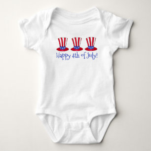 Lycklig 4 juli Patriotic farbror Sam Hat America Tee
