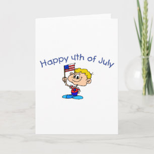 Lycklig 4 juli (pojke) kort