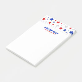 Lycklig 4 juli post-it block