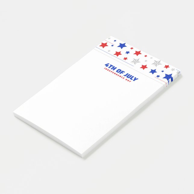 Lycklig 4 juli post-it block (Vinklad)
