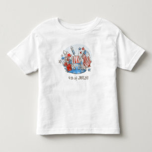 Lycklig 4 juli Småbarn T-Shirt